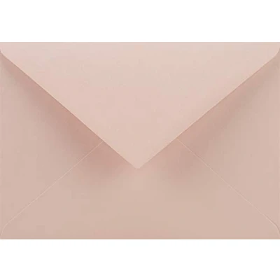 Image de Netuno 25 enveloppes roses pâles C6 114x162mm 115g Sirio Color Nude décoratives élégantes rabat pointu colorées pour mariage anniversaire baptême invitations cartes de voeux