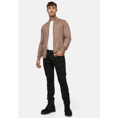 Image de Indicode Jeans LAU Sweat zippé, Homme, Taille: Small, Beige mix