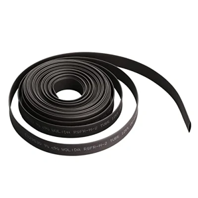 Image de Othmro Gaine thermorétractable en polyéthylène 7 mm de diamètre Longueur : 5 m 2:1 Noir