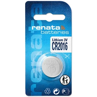 Image de Renata CR2016 3V Pile Bouton Lithium Batterie Montre DL2016, Ecr 2016, Bracelet 2016 (1 X Cr 2016)