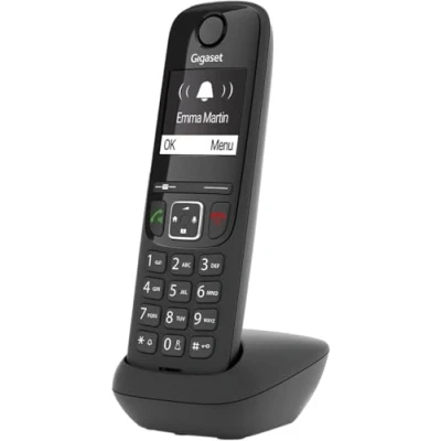 Image de Gigaset AS690HX Téléphone Portable avec Fonction Mains Libres de Haute qualité, Clavier éclairé et Grand écran, liste Noire, Journal d’appels passés, reçus manqués, Version Italienne