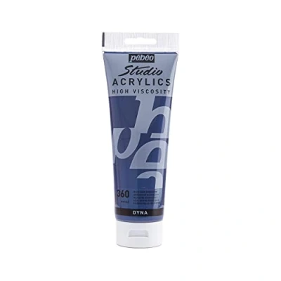 Image de Pébéo Acrylique Fine Studio Acrylics Peinture Bleu Noir Iridescent 250 ml 169360