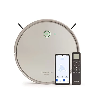 Image de CREATE / NETBOT S40 Nettoyage en Profondeur/Robot Aspirateur Smart + 1 brosses supplémentaires 4000Pa, 6 Modes, 28 capteurs Anti Collision, Batterie Li ION 5200mAh, Filtre HEPA H13