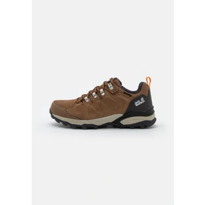 Image de Jack Wolfskin Refugio Texapore Chaussures de marche, Femme, Taille: 39, Brown/apricot Cuir et textile