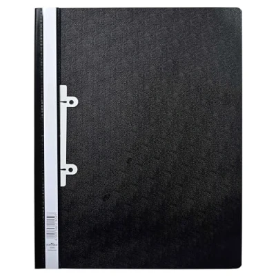 Image de Durable 258001 Lot de 25 Chemises à Couverture Transparente Noir Format A4