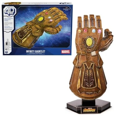 Image de 4D BUILD Puzzle 3D Marvel Maquette Avengers 142 Pièces Gant de l’Infini Thanos Saga adulte Jeu Construction à Collectionner Jouet Enfant 12 ans et +