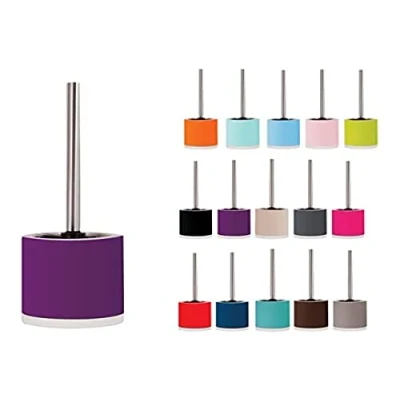 Image de MSV Brosse WC avec Support Céramique Cagliari Violet