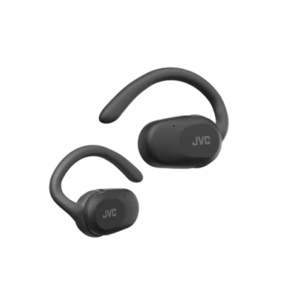 Image de JVC Nearphones Oreilles Libres True Wireless avec Crochet pivotant, Driver néodyme 16mm, Bluetooth 5.4, Autonomie 26heures HA NP40T B (Noir)