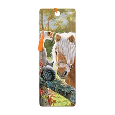 Image de 3D LiveLife Marque page La Visite de Deluxebase. Cheval avec illustrations lenticulaires sous licence l&#039;artiste renommé Persis Clayton Weirs