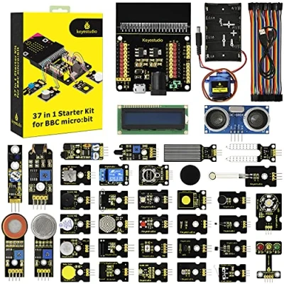 Image de KEYESTUDIO BBC Microbit Sensor Starter Kit pour Micro bit Programmable avec 35 projets, PDF Tutorials Inclus (sauf Micro:bit)