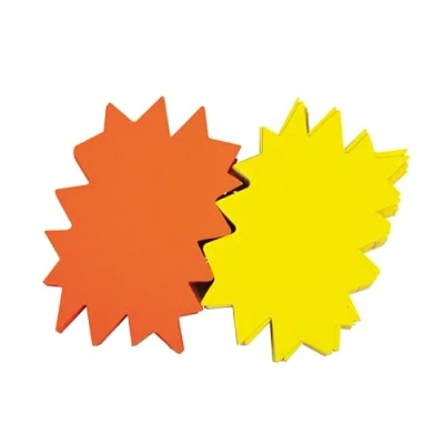 Image de APLI 100403 50 éclatés Fluos Jaune/Orange 450 grammes 8x12 cm Non effaçable.