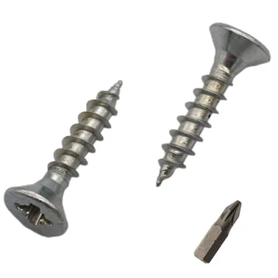 Image de SKIR&#039;CO (700 pièces) vis à bois Acier zingué 3,5 x 18 mm, tête fraisée Pozidriv, pour aggloméré, PZ entièrement fileté