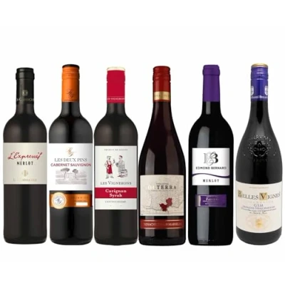 Image de Assorti Dégustation Assortiment de 6 vins rouges favoris du Sud la France (6 x 0,75L)
