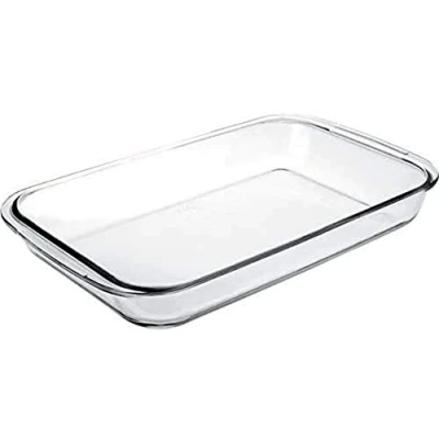 Image de Ibili 480740 Plat Rectangulaire, Verre, Transparent, 40 x 23 5 cm