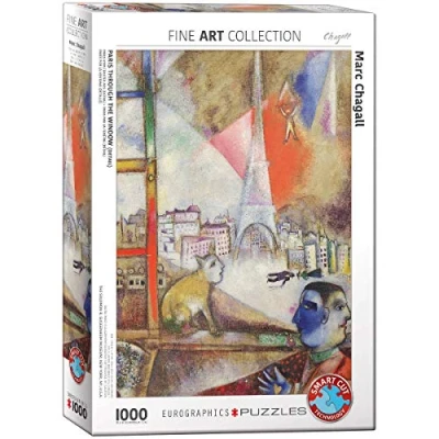 Image de Eurographics MARC Chagall Paris AUS DEM Fenster Puzzle pour enfants, Taille: One Size, Multi coloured