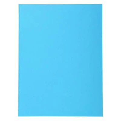 Image de Exacompta Réf. 420010E Carton de 5 paquets 100 chemises semi rigides Forever® 170 g/m2 100% recyclées et certifiées Ange bleu dim 24 x 32 cm pour format A4 couleur vif