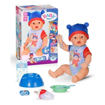 Image de BABY born Jonas, poupée avec 10 Fonctions et Accessoires, pour Les Enfants dès 3 Ans, Fonctionne sans Piles, de 43 cm, 836415 Zapf Creation