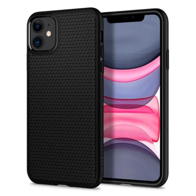 Image de Spigen Liquid Air Case Noir Apple iPhone 11