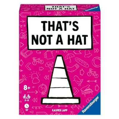 Image de Ravensburger That&#039;s not a hat Jeu de cartes d’ambiance en famille ou entre amis 3 à 8 joueurs partir ans Mixte 20954 (Multilingue Français inclus), Rose