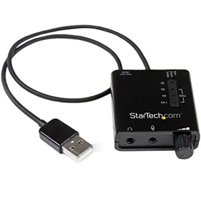 Image de StarTech.com Carte son externe USB avec audio SPDIF numérique Convertisseur DAC (ICUSBAUDIO2D)