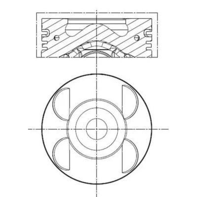 Image de Piston MAHLE ORIGINAL 001 PI 00105 000