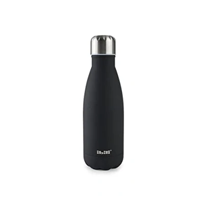 Image de Ibili Bouteille Isotherme Noire, 350 ml, Acier Inoxydable 18/10, Double Paroi, Réutilisable