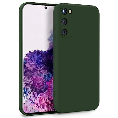 Image de MyGadget Coque pour Samsung Galaxy S20 FE Case TPU Souple &amp; Soft avec Doublure Microfibre Cover Protection Extra Fine Légère Olive