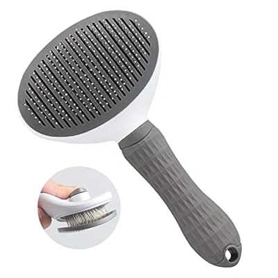 Image de Brosse Chat Chien,Autonettoyante Toilettage Massante Peigne,Enlèvement Efficace des Poils Morts et Tomentose, Adapté pour Les Chiens Chats Cheveux Courts Longs