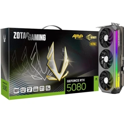 Image de ZOTAC GAMING GeForce RTX 5080 AMP EXTREME INFINITY ULTRA 16Go GDDR7 3xDP 1xHDMI Neuf