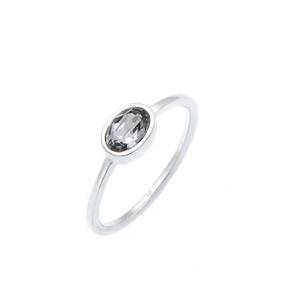 Image de Elli Basic Bague silvercoloured, Femme, Taille: 54, Silver coloured