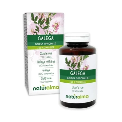Image de Galéga officinal (Galega officinalis) herbe avec fleurs Naturalma 150 g 300 comprimés Complément alimentaire Naturel et Végétalien