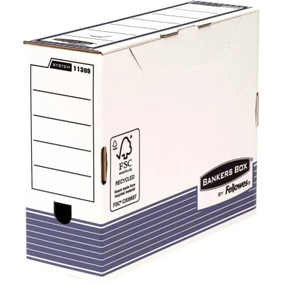 Image de Fellowes Bankers Box System Lot de 10 Boîte d&#039;archives A4+ Dos cm Bleu