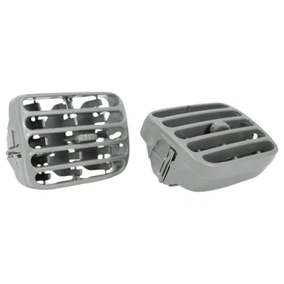 Image de FINAO AUTOPARTS® 2 Grilles d&#039;aération ventilation centrale grise du tableau de bord pour Clio II