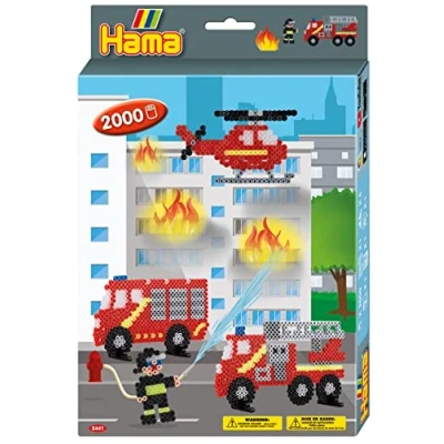 Image de Hama Firefighters Hanging Box Perles à Repasser, 3441, Multicolore, Taille Unique