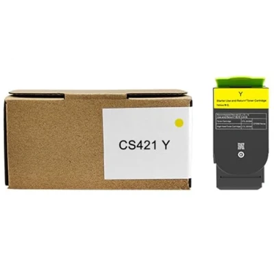 Image de OGOUGUAN 4 Cartouches 1x2000, 3X1400 Pages Toner pour Lexmark CX421adn, CX421, CX522ade, CX522, CX622ade, CX622, CX625ade, CX625adhe, CX625, CS421DN, CS421, CS431DW, CS431, CS521D (Jaune)