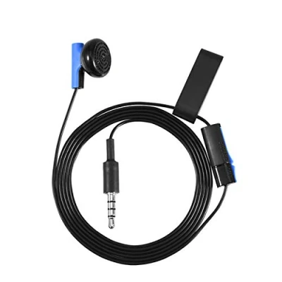Image de Casque de jeu, microphones 3,5 mm Écouteurs jeu conversation mono intra auriculaires avec micro, pour contrôleur 4