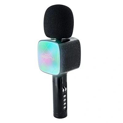 Image de Microphone Karaoke avec Effets Lumineux (Bleu)