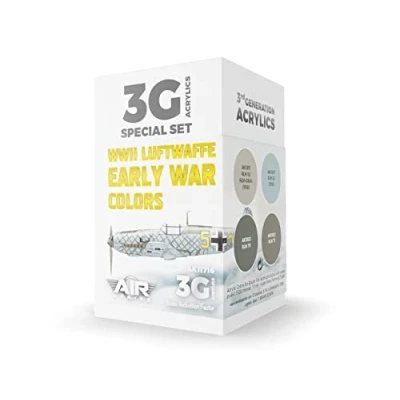 Image de AK Acrylics 3Gen AIRCRAFT SET AK11716 WWII Luftwaffe Early War Colors 3G (4x17ml)