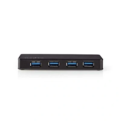 Image de Nedis UHUBU3420BK hub &amp; concentrateur USB 3.2 Gen 1 (3.1 1) Micro B Noir Neuf