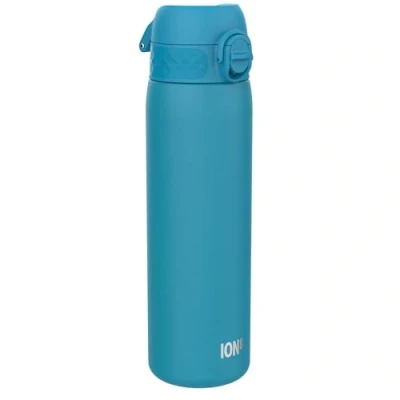 Image de Ion8 Gourde Isotherme Inox, 500ml, Anti Fuite, Facile à Ouvrir, Verrouillage Sécurisé, Lavable au Lave Vaisselle, Poignée de Transport, S&#039;adapte aux Porte gobelets, Acier Inoxydable, Bleu