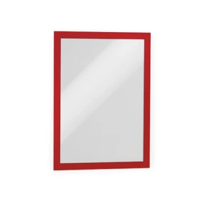Image de Durable 488203 Duraframe Boîte de 10 Cadres d&#039;Affichages Repositionnables A4 Rouge