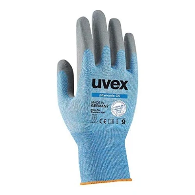 Image de Uvex Ruvex Nomicc5_10 Lot de 10 gants protection Bleu/gris