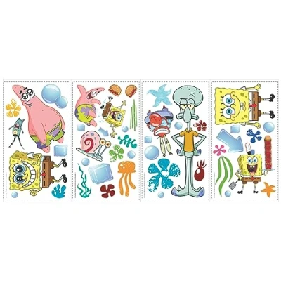 Image de RoomMates Stickers muraux repositionnables Bob l&#039;éponge Squarepants