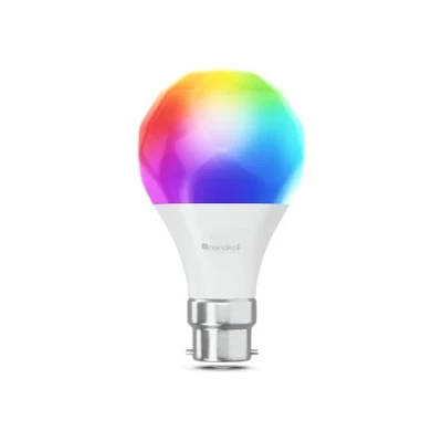 Image de Nanoleaf Matter Essentials Ampoule LED B22 Connectée RGBW Lampe Intelligente, sur Thread, Bluetooth, Compatible Google Apple, Synchronisation Musique et Ecran, Salon Chambre Bureau Gaming