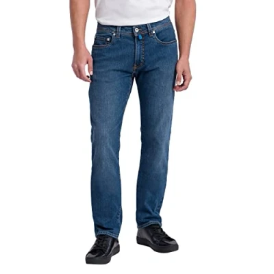 Image de Pierre Cardin Lyon Tapered Jeans, Ocean Blue Stonewash 8037 6831, 33W / 32L Homme