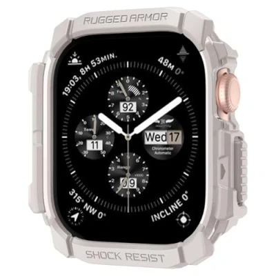 Image de Spigen Rugged Armor Coque Compatible avec Apple Watch Serie 10 46mm (2024) Beige Dune