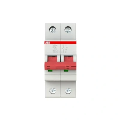 Image de abb entrelec sd202/32 Interrupteur secciónador 2 pôles 32 A