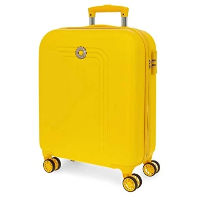 Image de Movom Riga Valise Trolley Cabine Jaune 40x55x20 cms Rigide ABS Serrure à combinaison 37L 2,8Kgs 4 roues doubles Bagage main