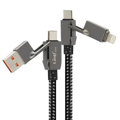 Image de Câble 100W USB et C vers Lightning Synchronisation Noir Neuf