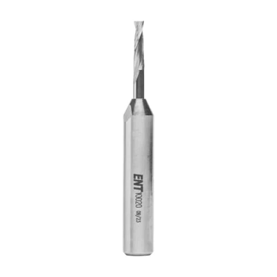 Image de ENT 10020 Fraise à rainurer hélicoïdale Carbure monobloc, Queue (S) 8 mm, Diamètre (D) 3 NL 12 GL 60 mm